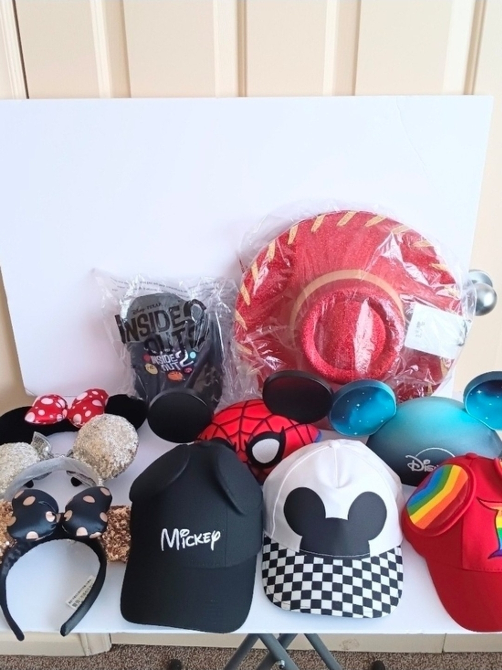 Bundle Of 10 Disney Family Vacation Travel Hat & Hair Accessories